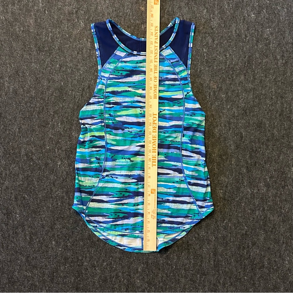 Lululemon Sculpt Tank Seven Wonders Multi Hero Blue View 5